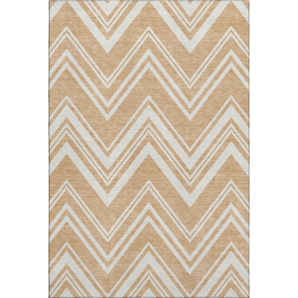 Luxury Washable Indoor/Outdoor The Reserve Peach 8' x 10' Rug. Picture 1