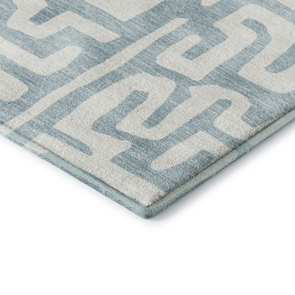 Luxury Washable Indoor/Outdoor The Reserve Denim 3' x 5' Rug. Picture 2