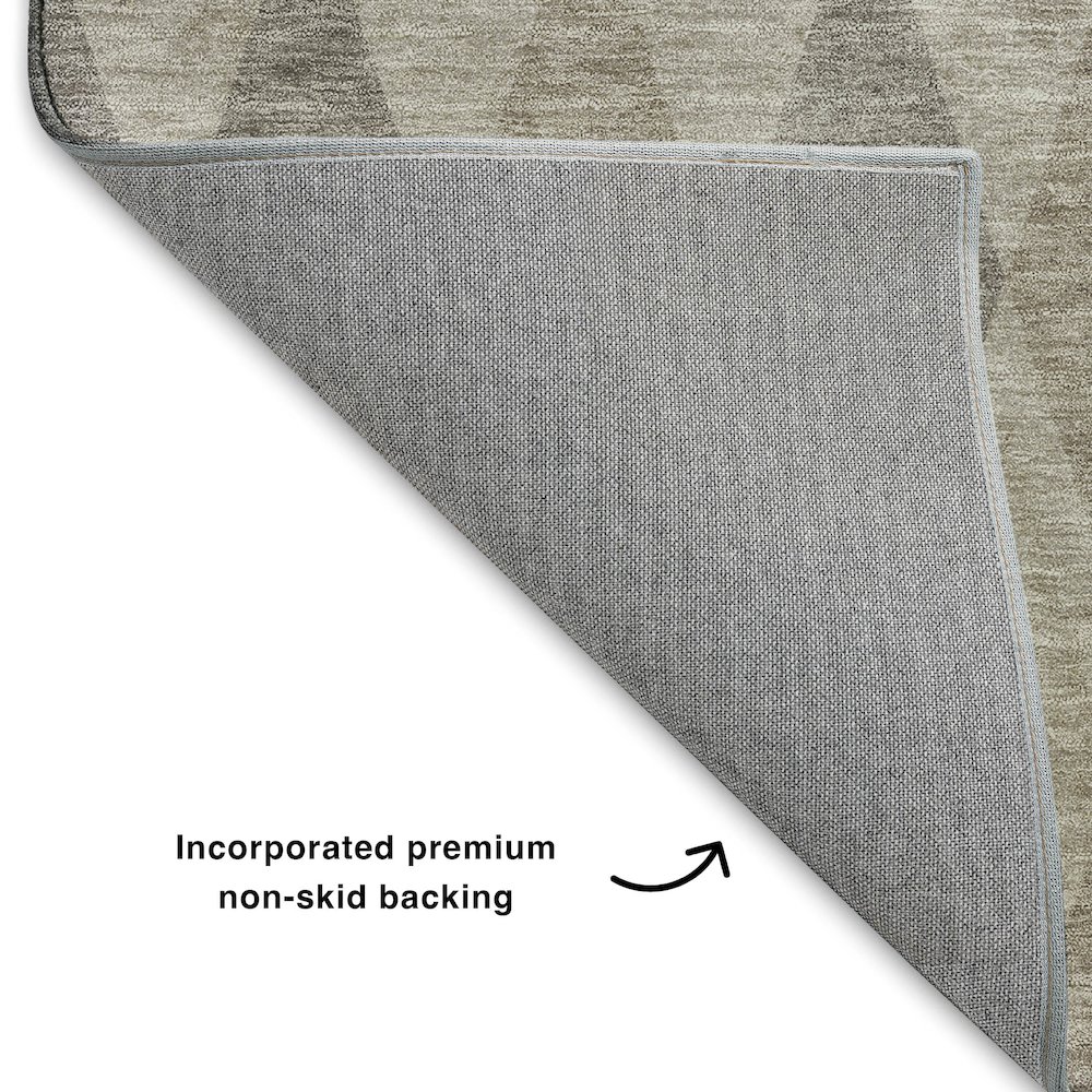 Luxury Washable Indoor/Outdoor The Reserve Beige 3' x 5' Rug. Picture 4