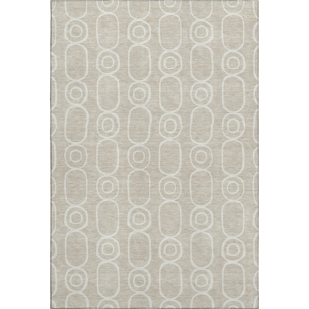 Luxury Washable Indoor/Outdoor The Reserve Beige 8' x 10' Rug. Picture 1