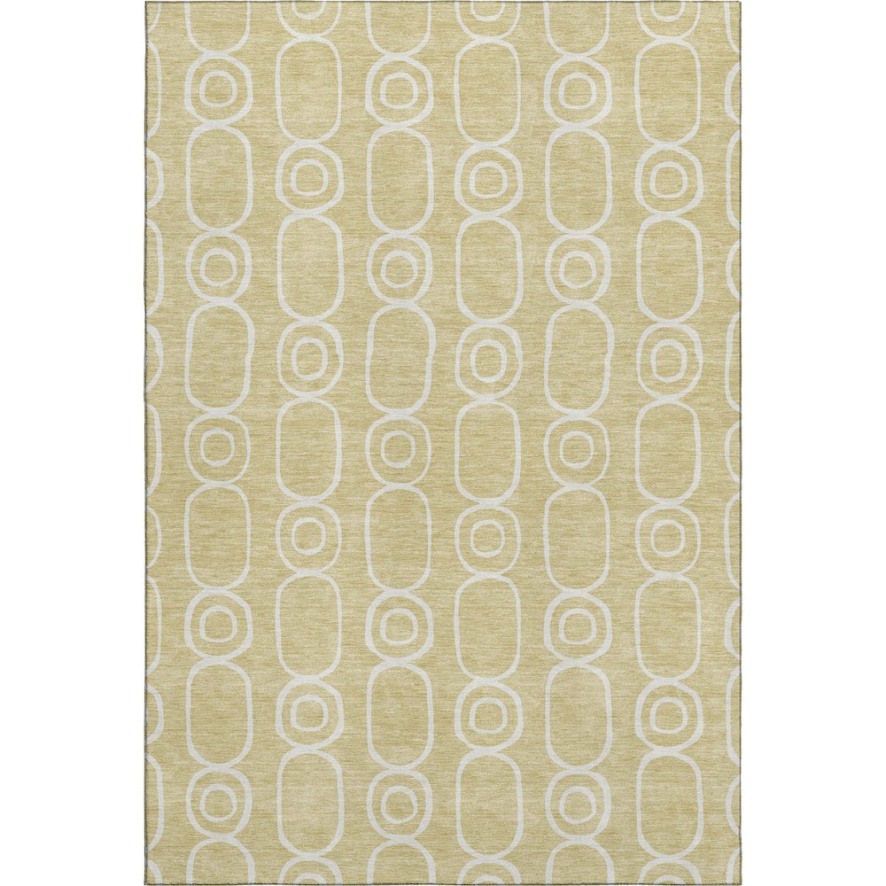 Luxury Washable Indoor/Outdoor The Reserve Wheat 8' x 10' Rug. Picture 1