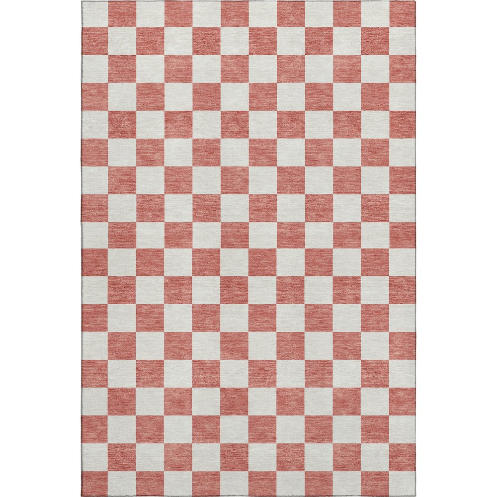 Luxury Washable Indoor/Outdoor The Reserve Coral 8' x 10' Rug. Picture 1