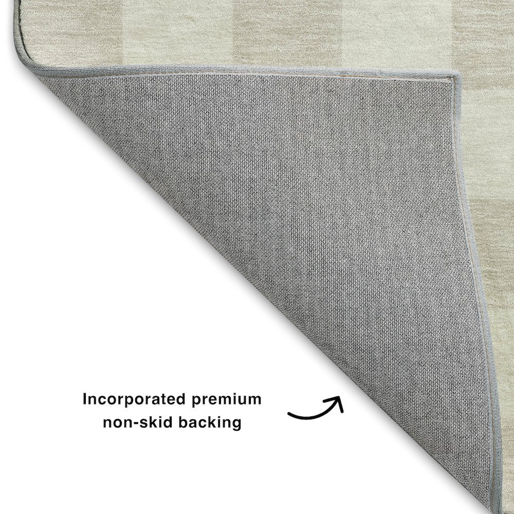 Luxury Washable Indoor/Outdoor The Reserve Linen 3' x 5' Rug. Picture 4
