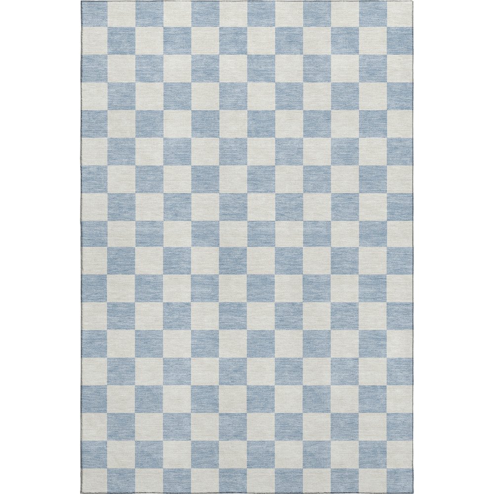 Luxury Washable Indoor/Outdoor The Reserve Sky 8' x 10' Rug. Picture 1