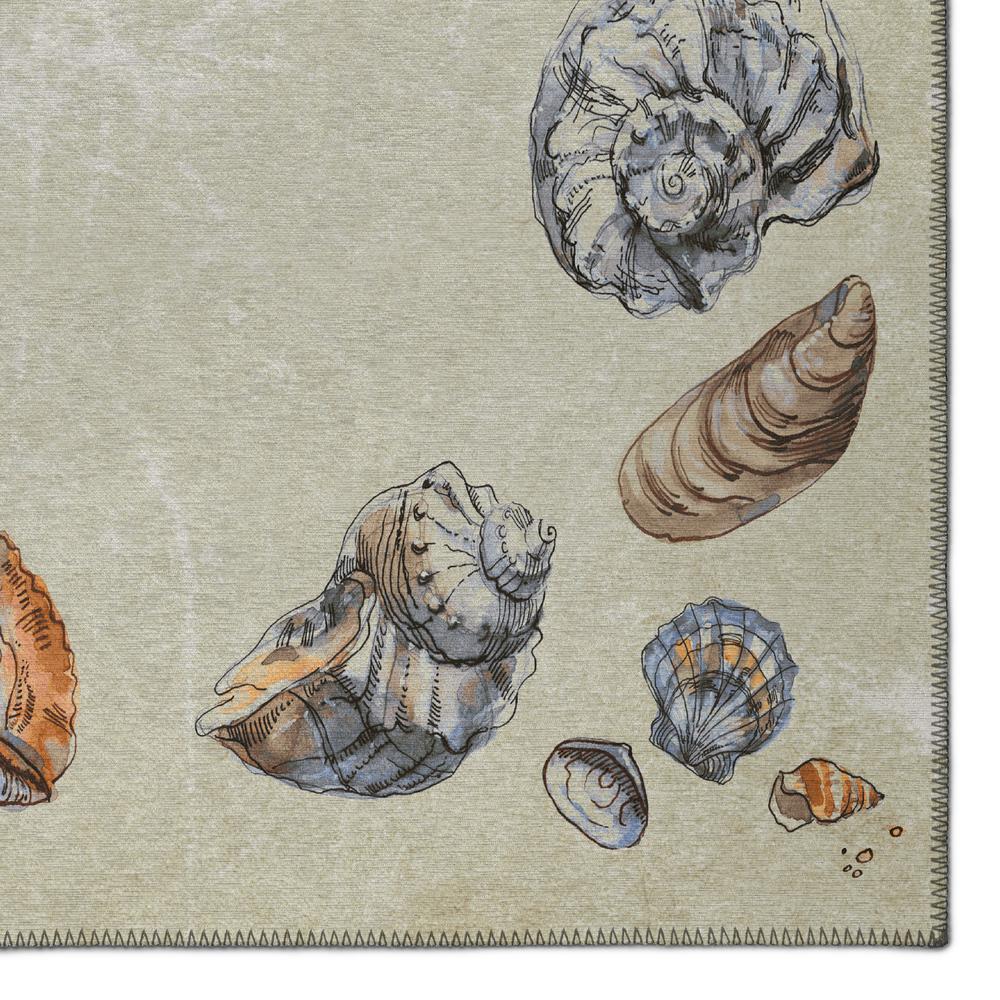 Indoor/Outdoor Surfside ASR39 Oyster Washable 3' x 5' Rug. Picture 3