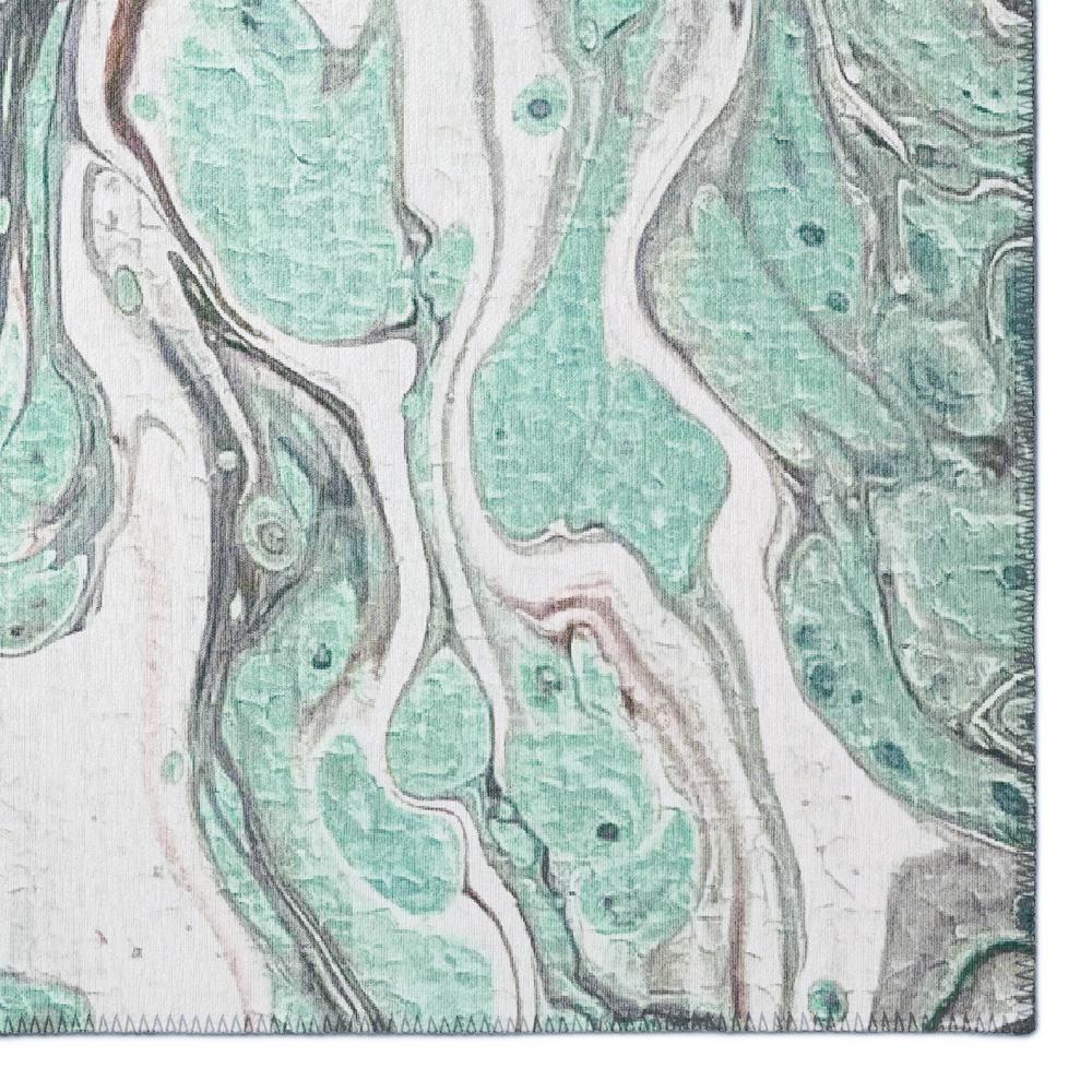 Karina Mint Modern Abstract 9' x 12' Area Rug Mint AKC39. Picture 2