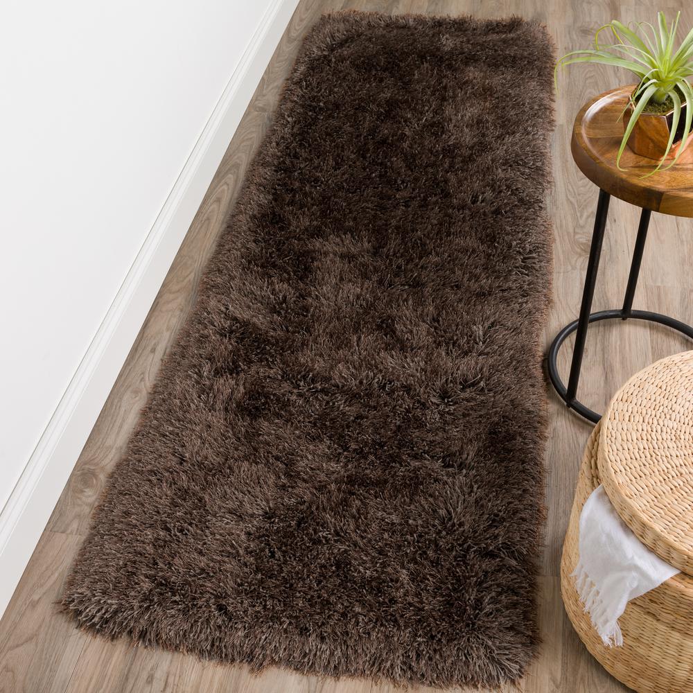 Impact IA100 Chocolate 2'6" x 16' Runner Rug. Picture 2