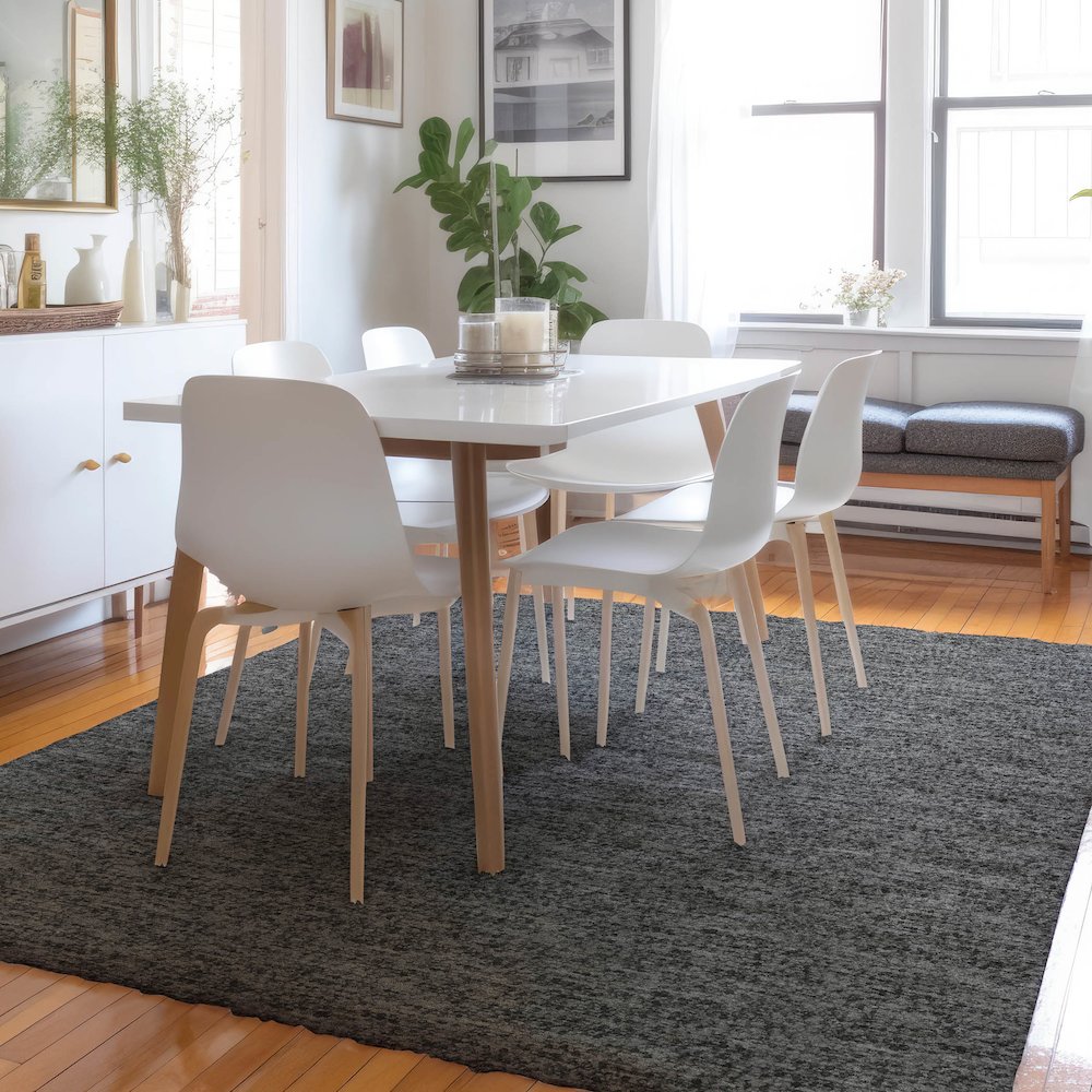 Luxury Washable Voyage VY2 Gray 8' x 10' Rug. Picture 5
