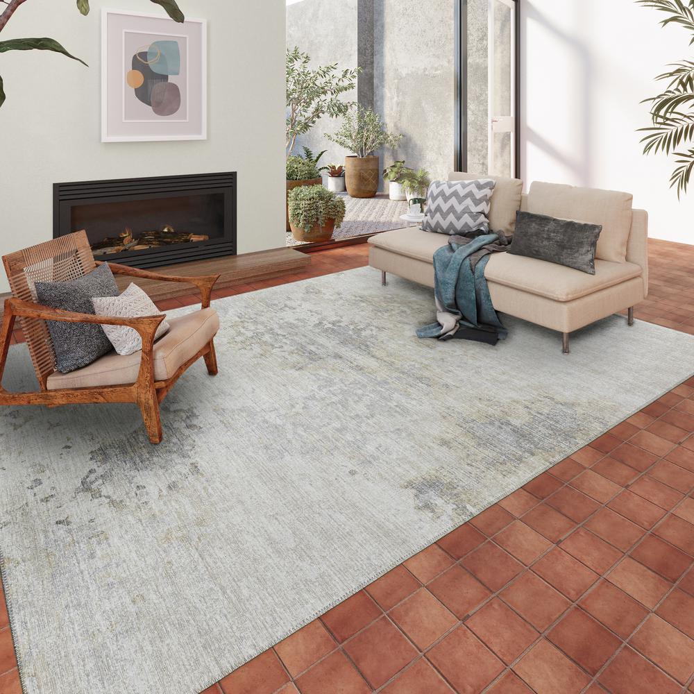 Indoor/Outdoor Accord AAC35 Ivory Washable 8' x 10' Rug. Picture 2