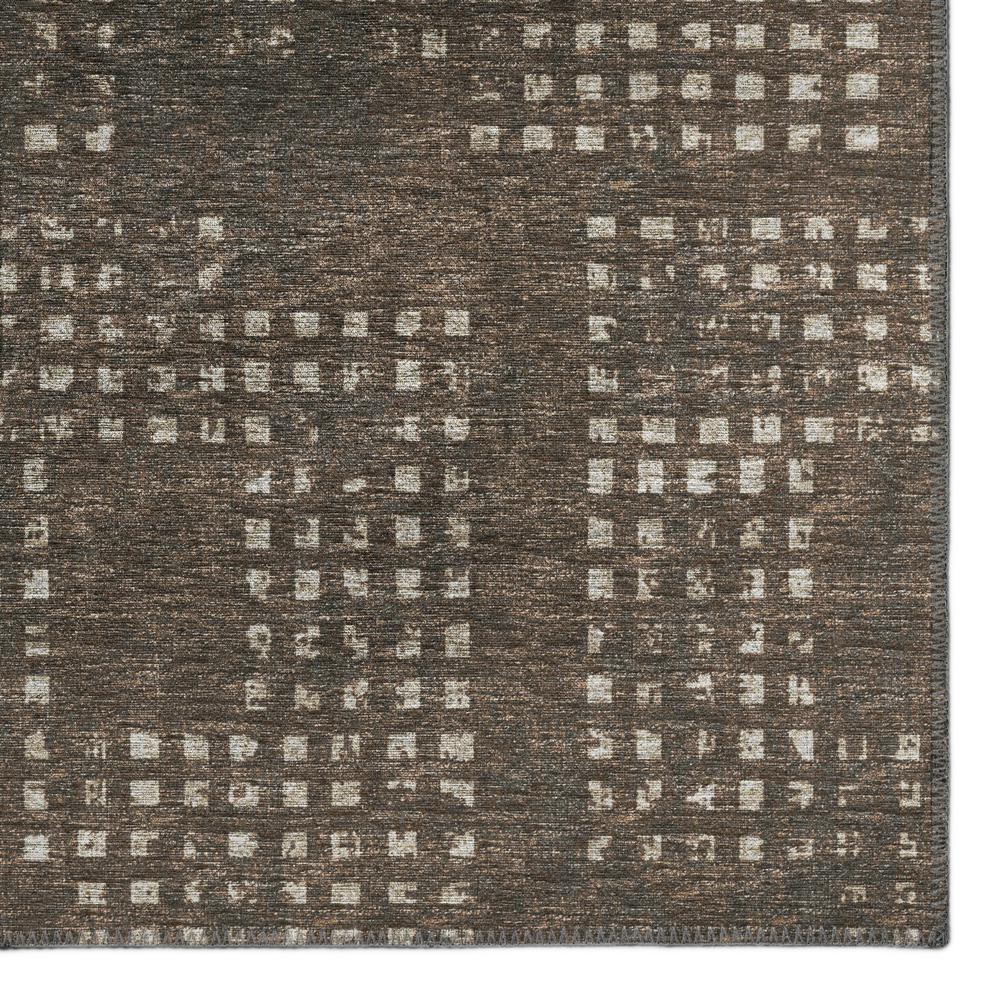 Eleanor Brown Contemporary Geometric 9' x 12' Area Rug Brown AER31. Picture 2