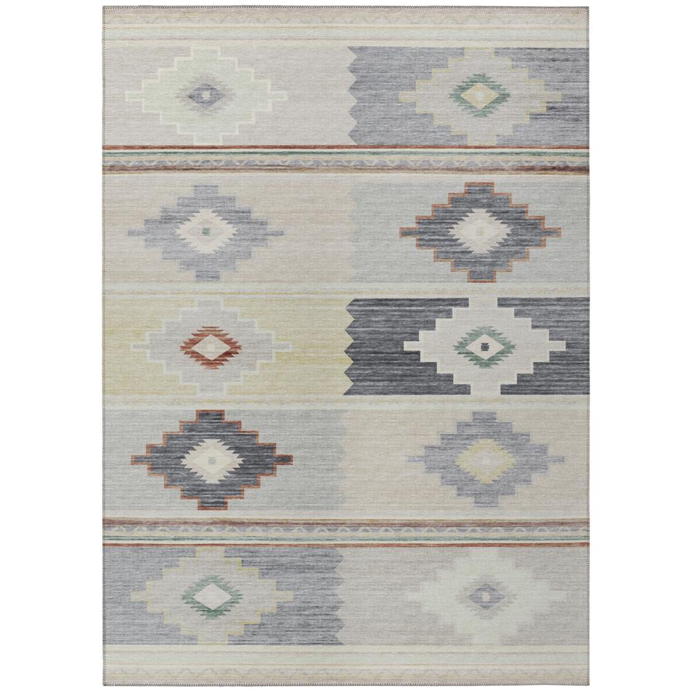 Indoor/Outdoor Sonora ASO31 Gray Washable 8' x 10' Rug. Picture 1