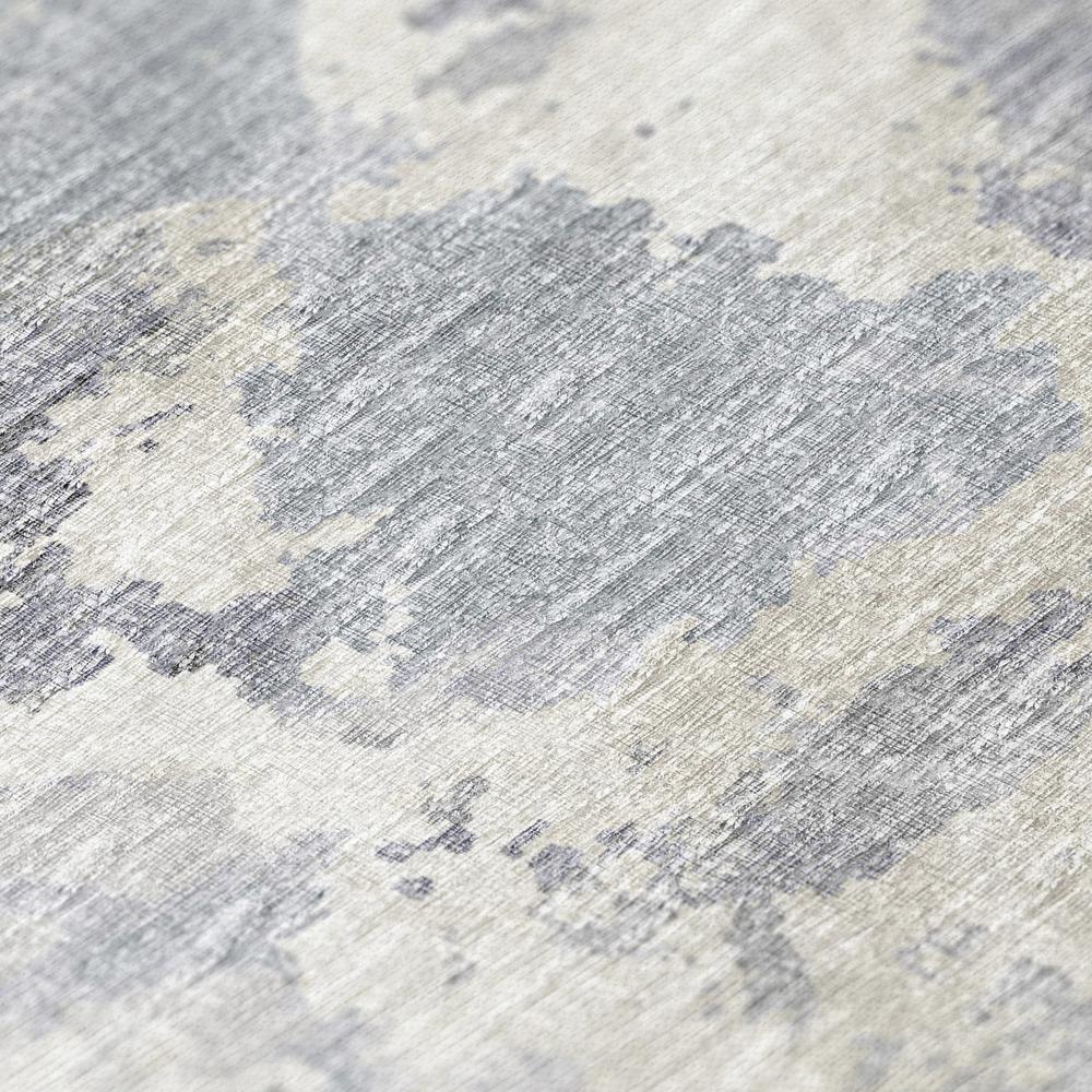 Indoor/Outdoor Accord AAC32 Gray Washable 3' x 5' Rug. Picture 7
