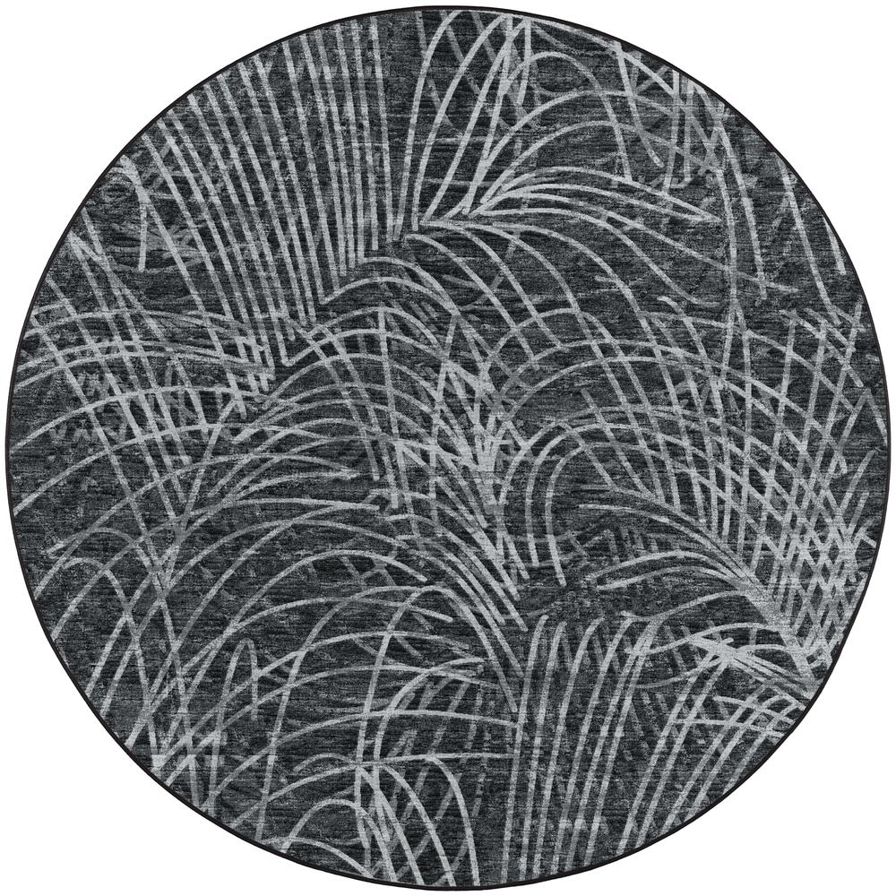 Winslow WL2 Midnight 8' x 8' Round Rug. Picture 1