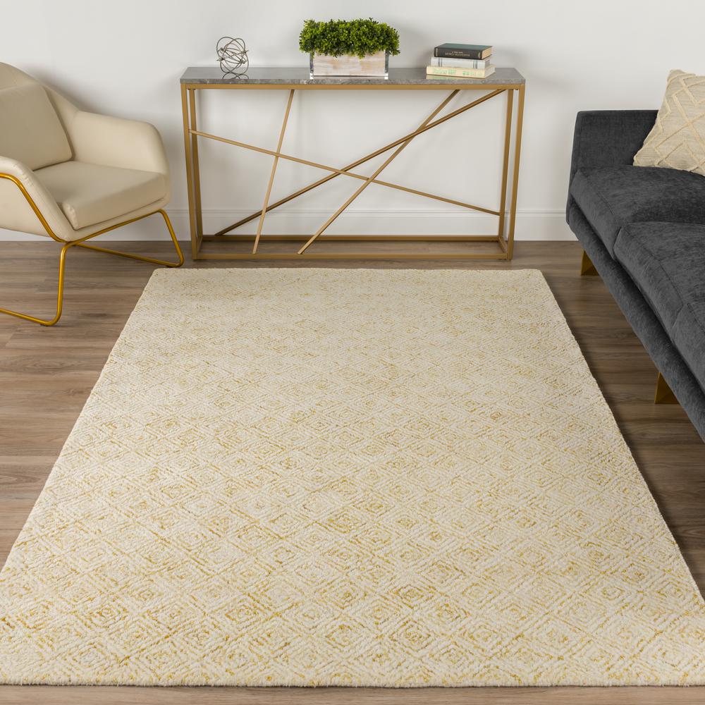 Zoe ZZ1 Gold 5' x 7'6" Rug. Picture 2