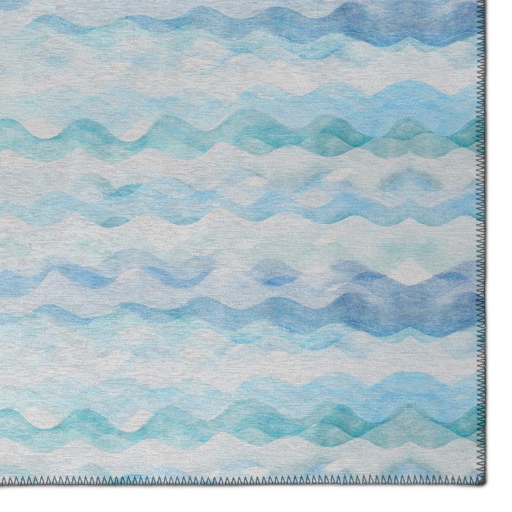 Indoor/Outdoor Surfside ASR46 Blue Washable 5' x 7'6" Rug. Picture 3