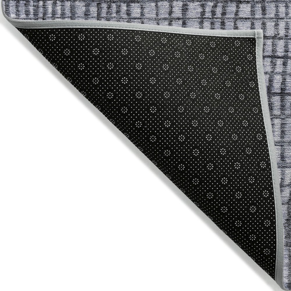Machine Washable Indoor/Outdoor Chantille Denim 5' x 7'6" Rug. Picture 2