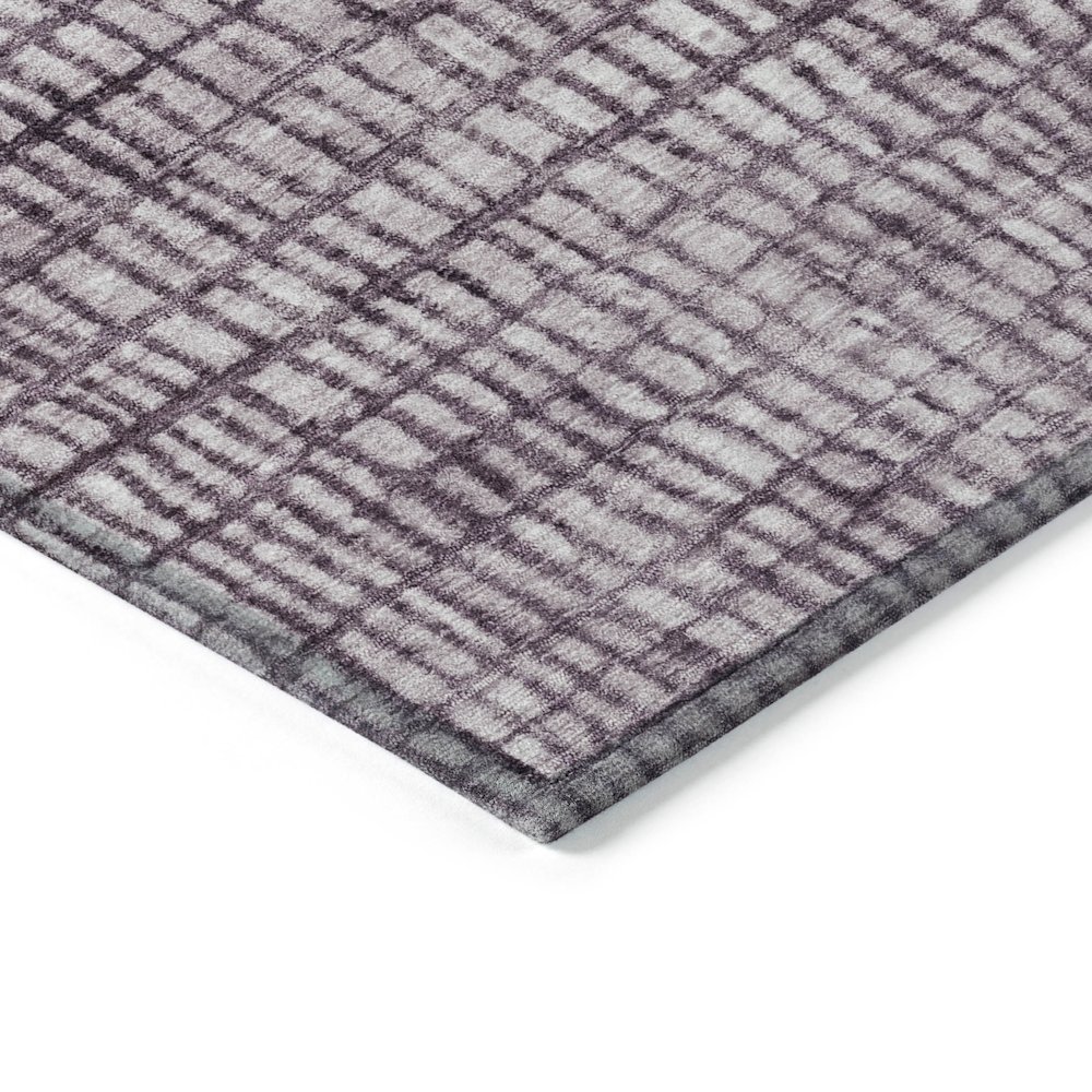 Machine Washable Indoor/Outdoor Chantille Purple 5' x 7'6" Rug. Picture 3