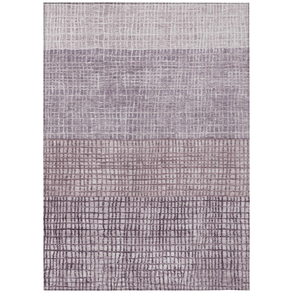 Machine Washable Indoor/Outdoor Chantille Purple 9' x 12' Rug. Picture 1