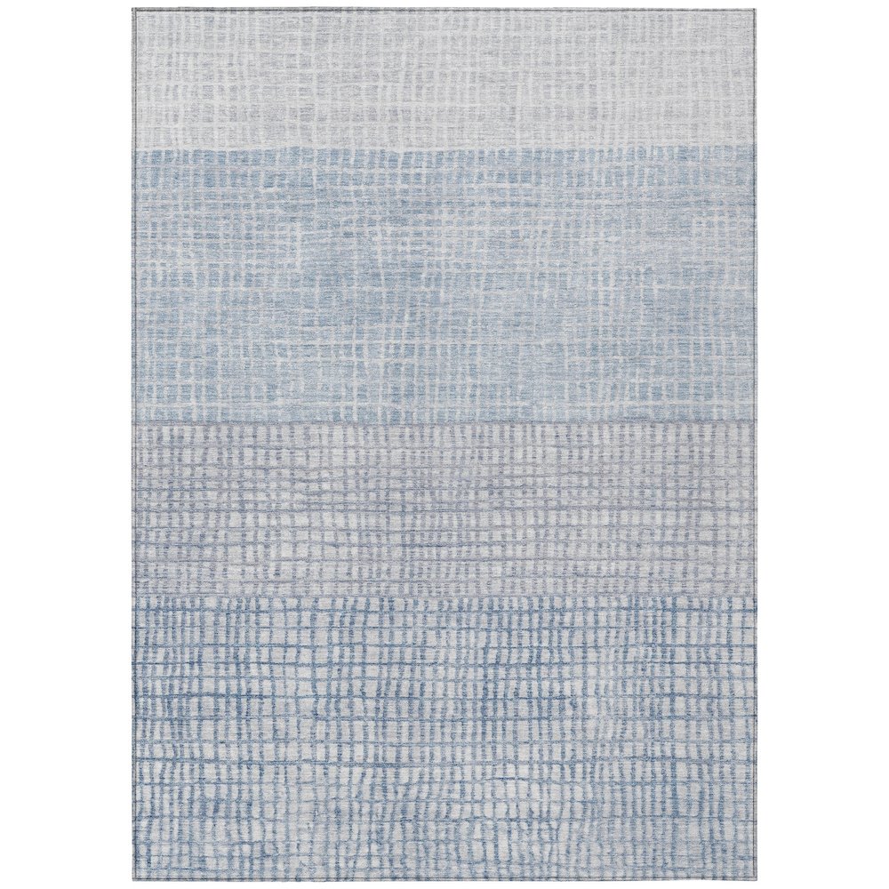 Machine Washable Indoor/Outdoor Chantille Sky 9' x 12' Rug. Picture 1