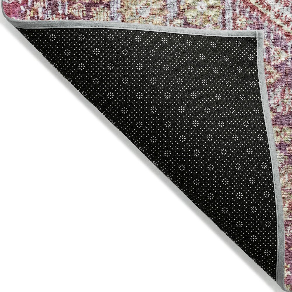 Machine Washable Indoor/Outdoor Chantille Merlot 5' x 7'6" Rug. Picture 2