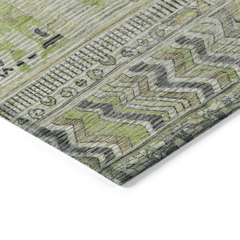 Machine Washable Indoor/Outdoor Chantille Beige 5' x 7'6" Rug. Picture 3