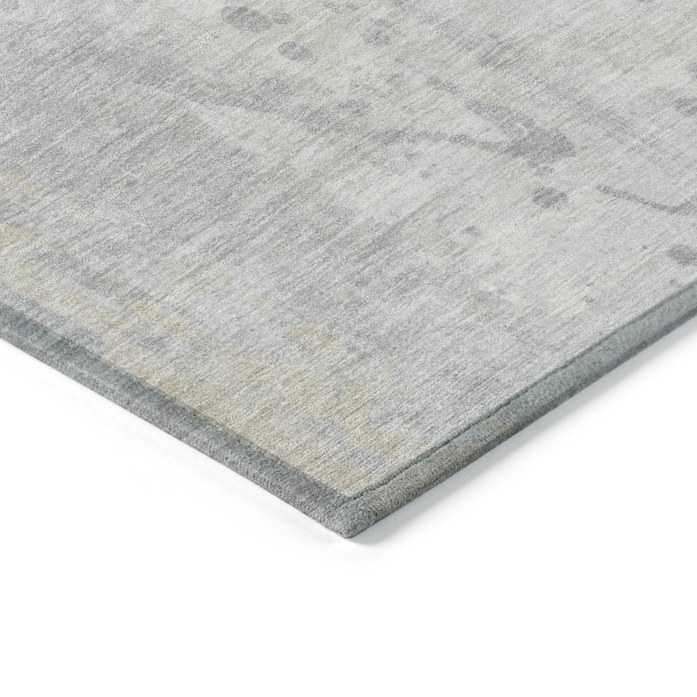 Machine Washable Indoor/Outdoor Chantille Ivory 5' x 7'6" Rug. Picture 3