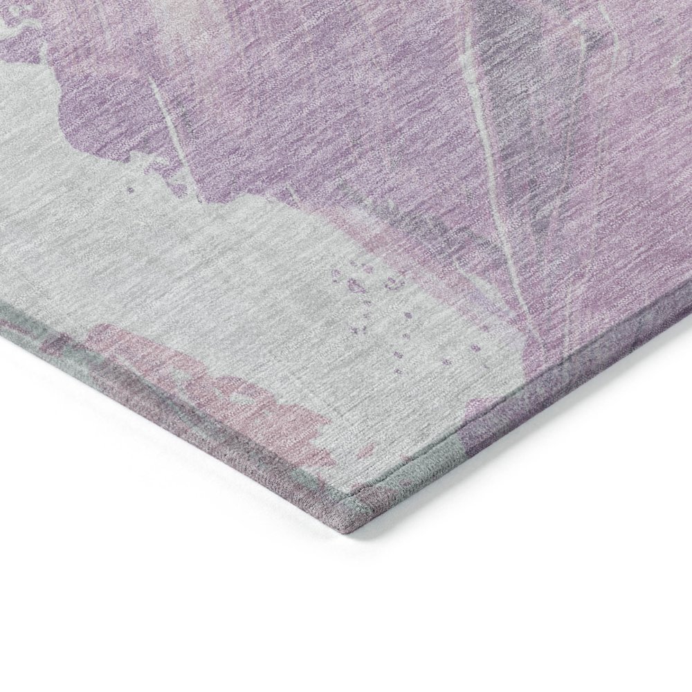 Machine Washable Indoor/Outdoor Chantille Lavender 5' x 7'6" Rug. Picture 3