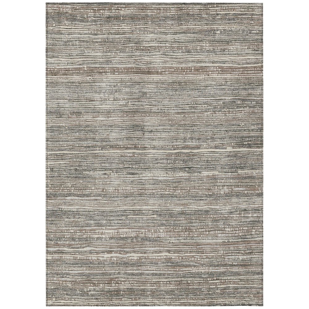 Machine Washable Indoor/Outdoor Chantille Beige 9' x 12' Rug. Picture 1