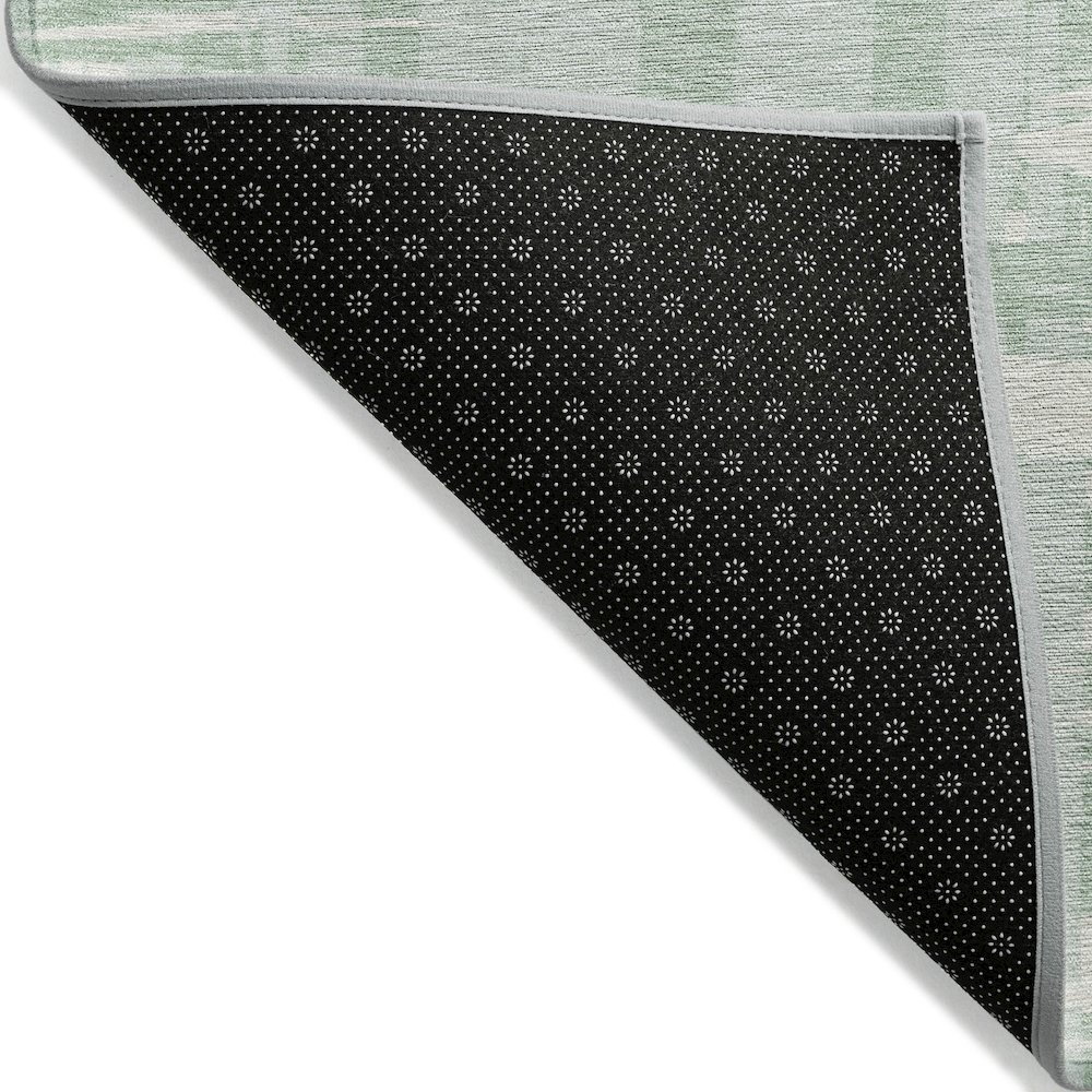 Machine Washable Indoor/Outdoor Chantille Mint 5' x 7'6" Rug. Picture 2