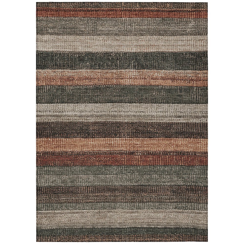 Machine Washable Indoor/Outdoor Chantille Paprika 9' x 12' Rug. Picture 1