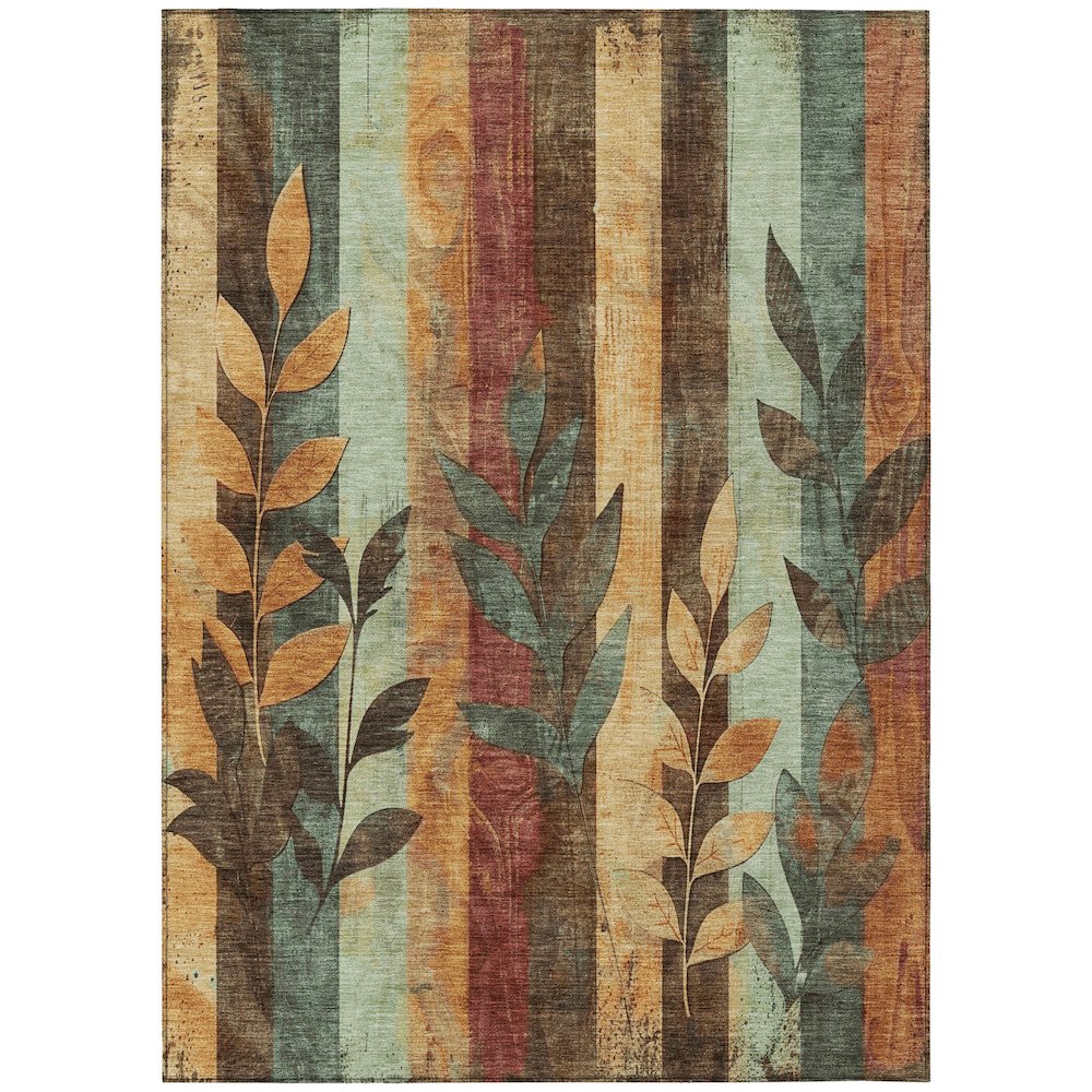 Machine Washable Indoor/Outdoor Chantille Wheat 9' x 12' Rug. Picture 1