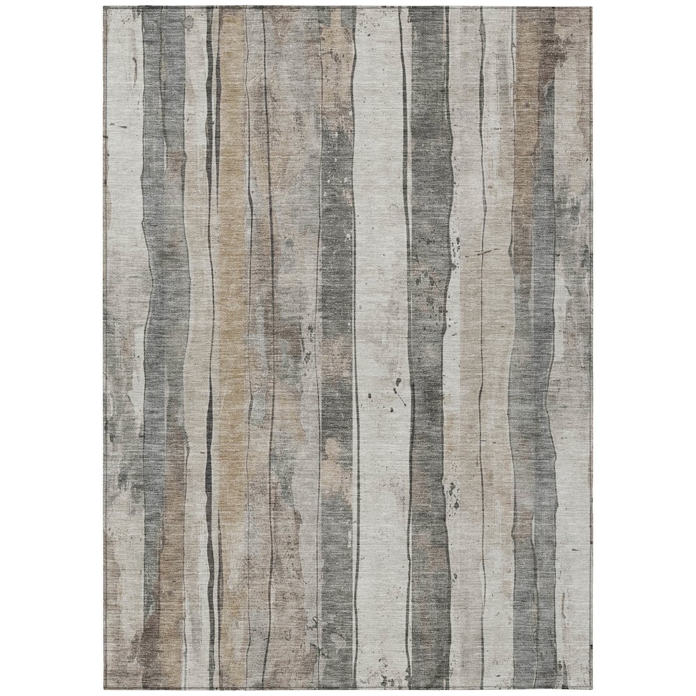 Machine Washable Indoor/Outdoor Chantille Putty 9' x 12' Rug. Picture 1