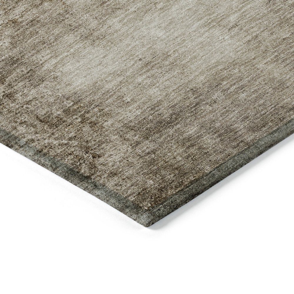 Machine Washable Indoor/Outdoor Chantille Beige 5' x 7'6" Rug. Picture 3