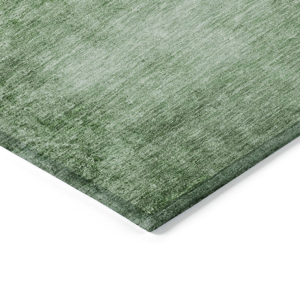 Machine Washable Indoor/Outdoor Chantille Green 5' x 7'6" Rug. Picture 3