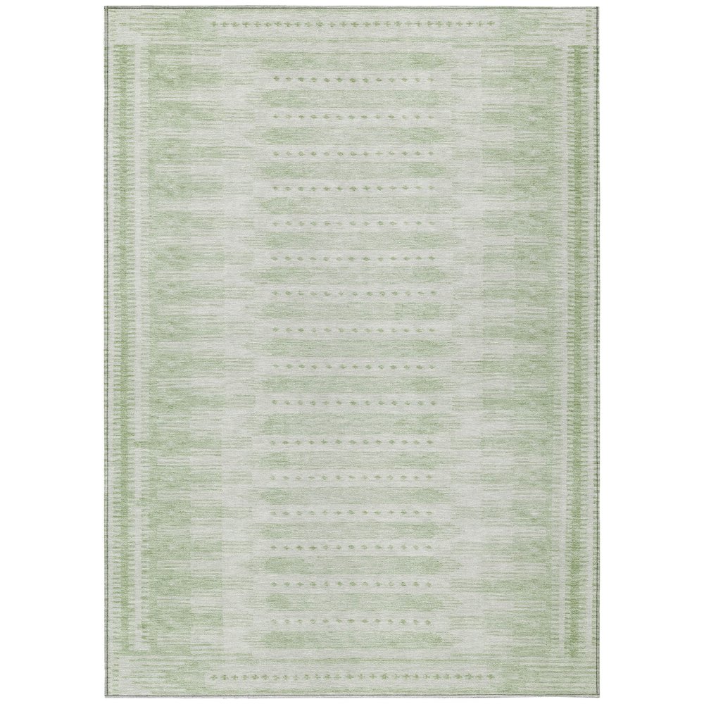 Machine Washable Indoor/Outdoor Chantille Sage 9' x 12' Rug. Picture 1
