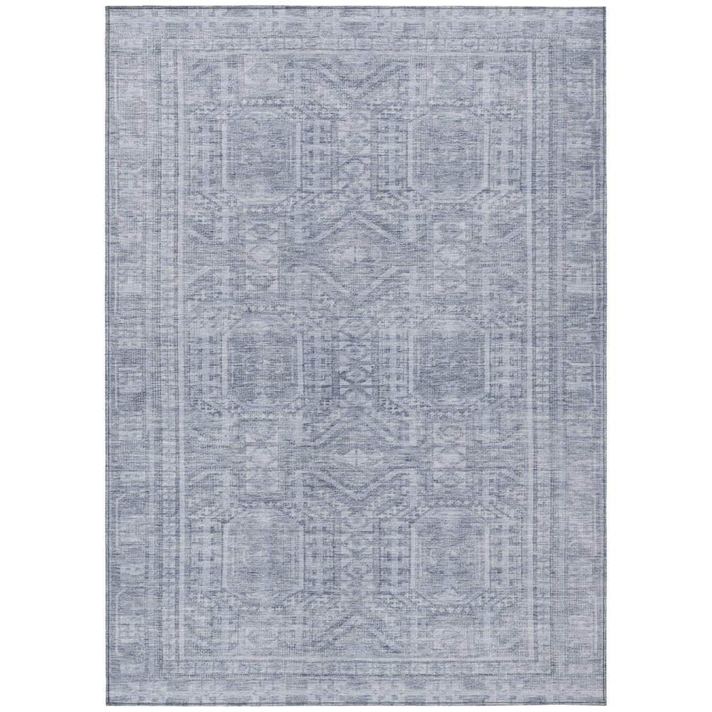 Machine Washable Indoor/Outdoor Chantille Sky 9' x 12' Rug. Picture 1