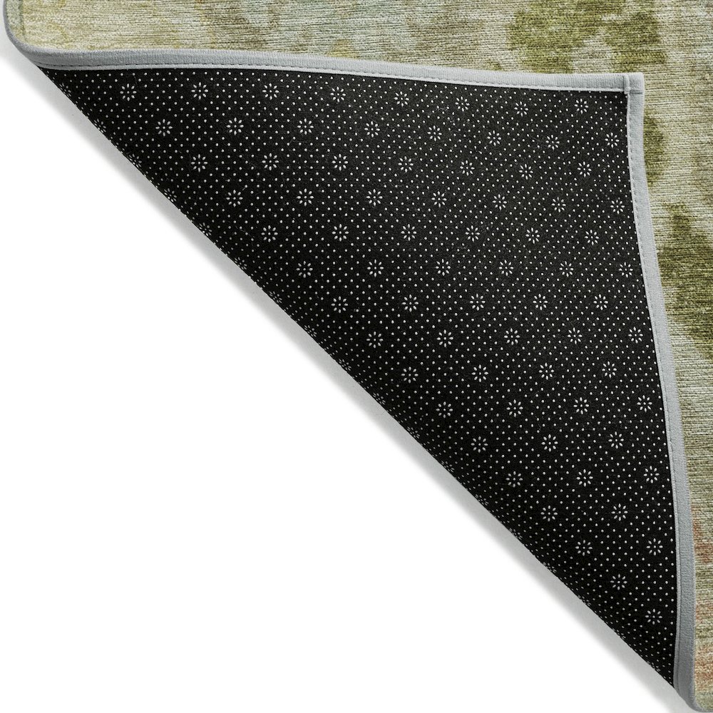 Machine Washable Indoor/Outdoor Chantille Khaki 5' x 7'6" Rug. Picture 2