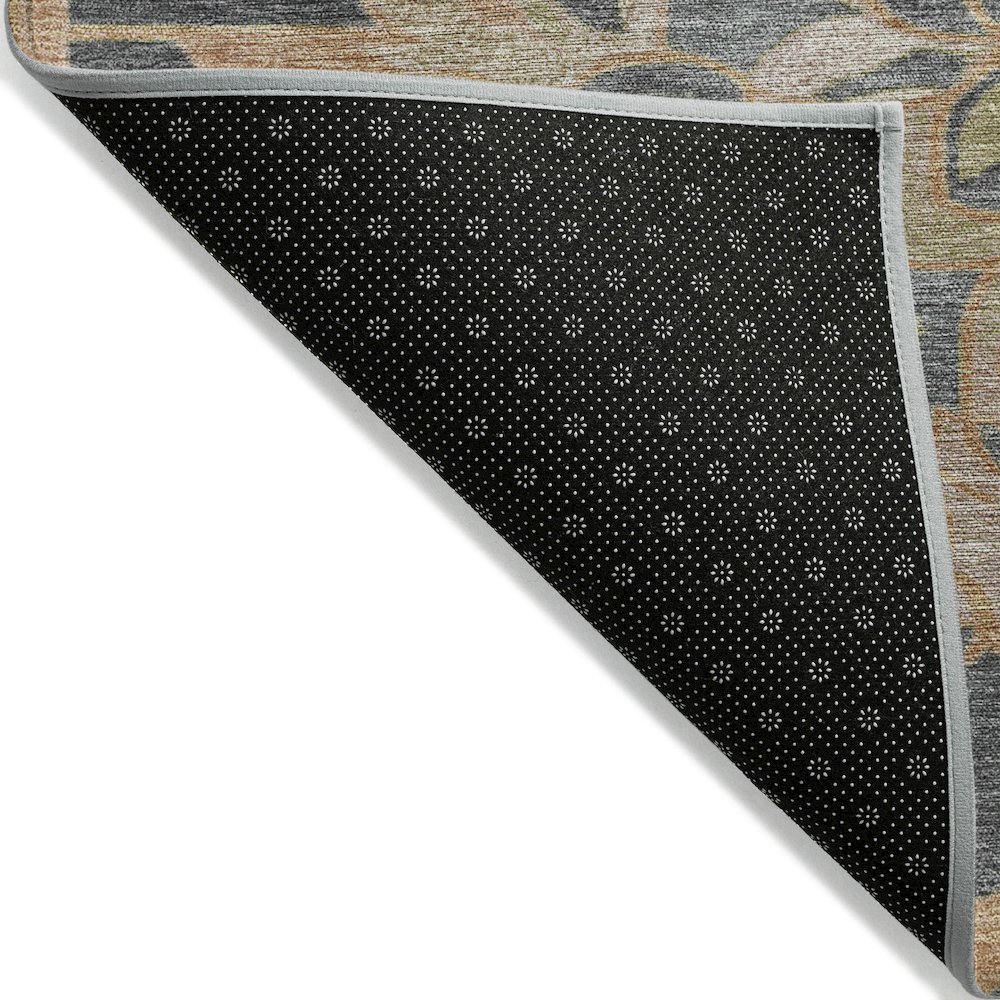 Machine Washable Indoor/Outdoor Chantille Terracotta 5' x 7'6" Rug. Picture 2