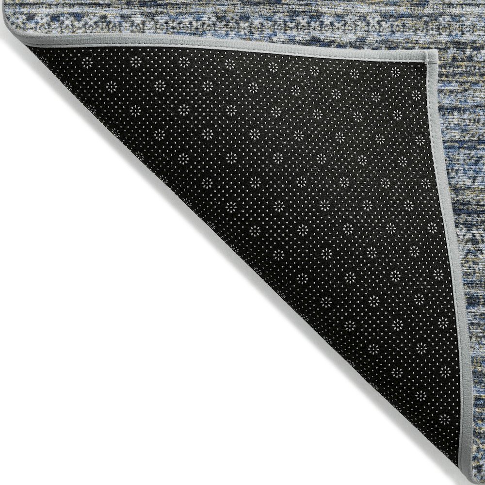 Machine Washable Indoor/Outdoor Chantille Denim 5' x 7'6" Rug. Picture 2