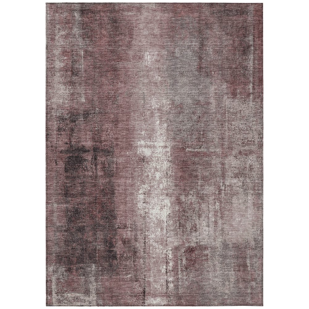 Machine Washable Indoor/Outdoor Chantille Blush 9' x 12' Rug. Picture 1