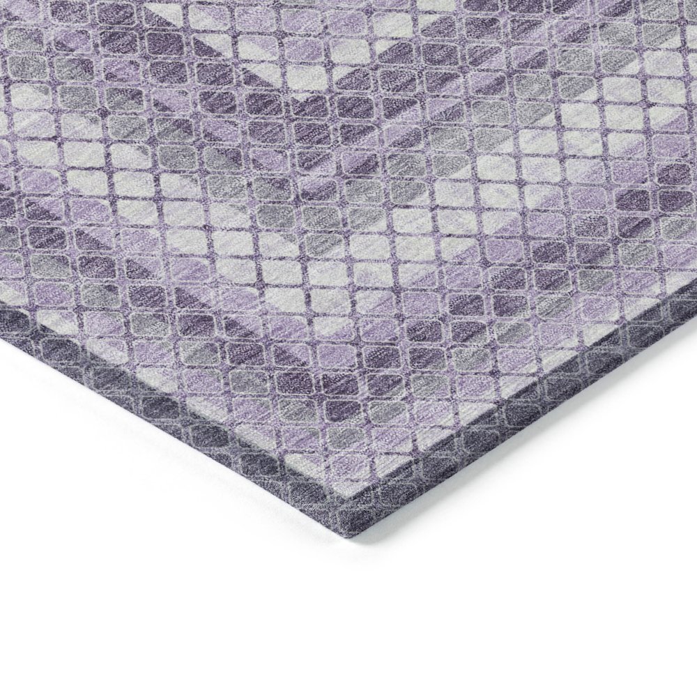 Machine Washable Indoor/Outdoor Chantille Lavender 5' x 7'6" Rug. Picture 3