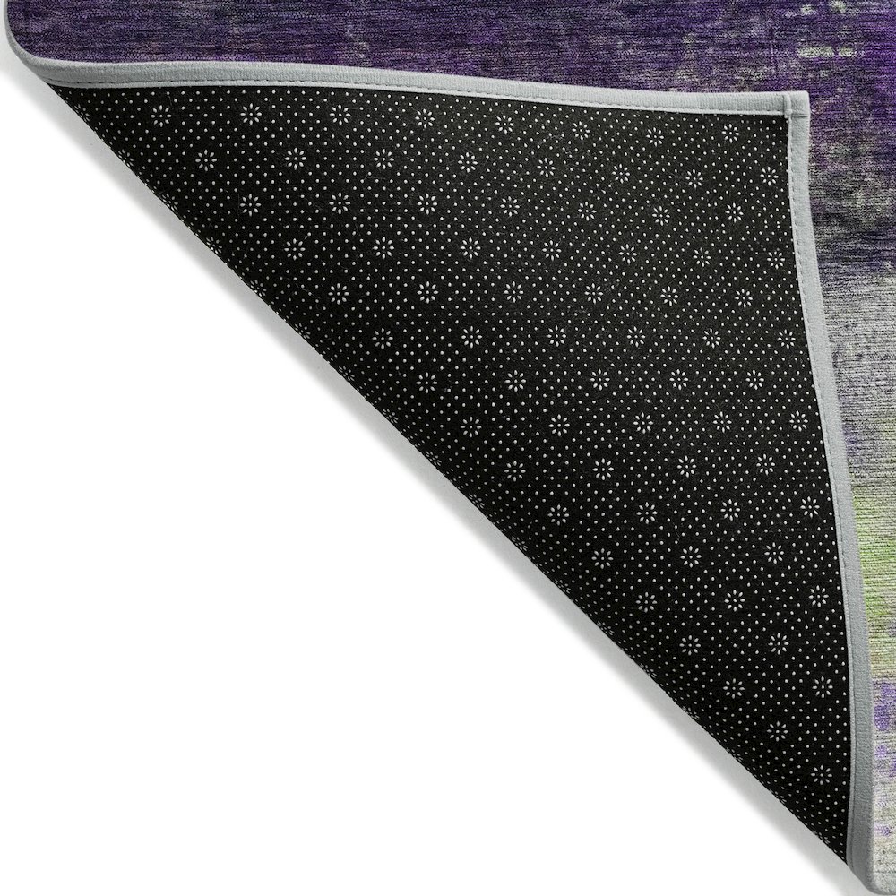 Machine Washable Indoor/Outdoor Chantille ACN2016 Purple 5' x 7'6" Rug. Picture 2