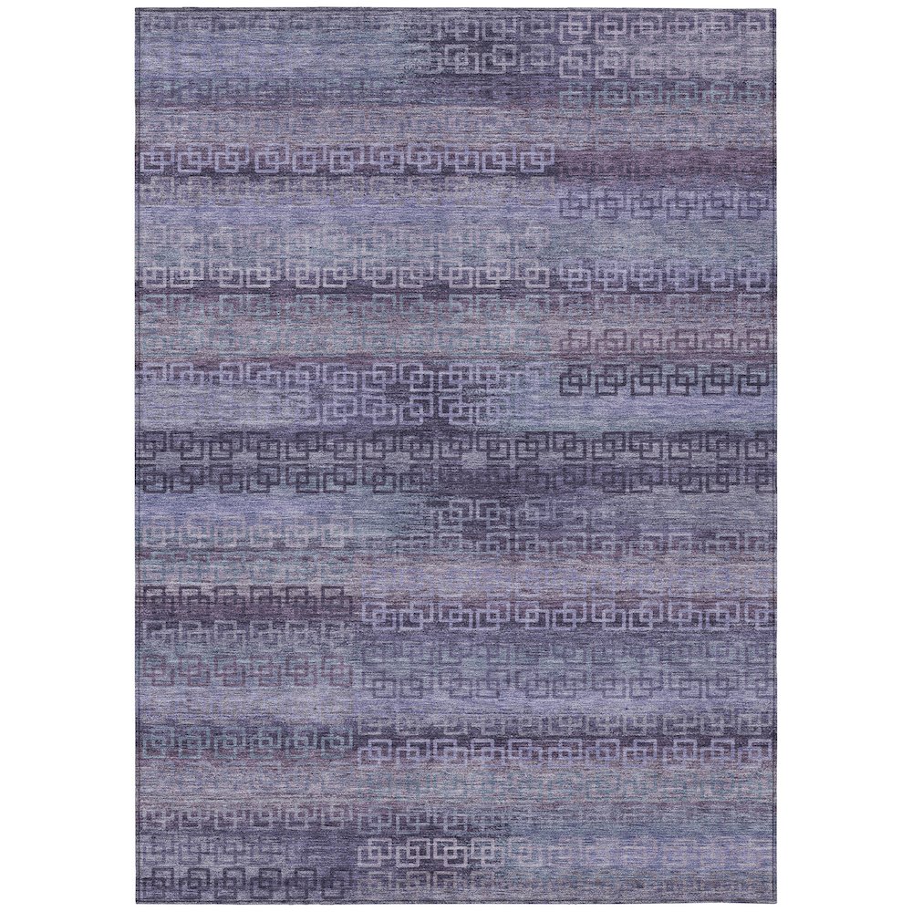 Machine Washable Indoor/Outdoor Chantille ACN2029 Plum 9' x 12' Rug. Picture 1
