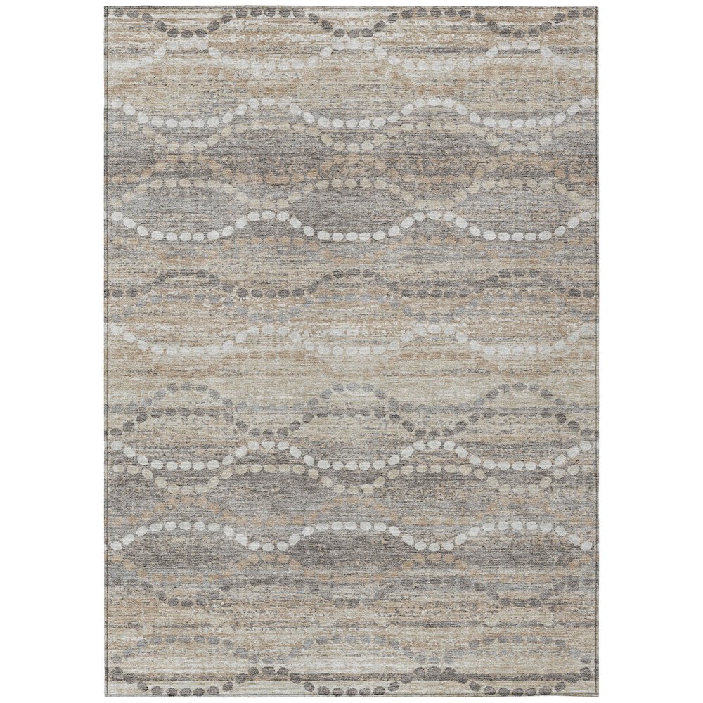 Machine Washable Indoor/Outdoor Chantille ACN2030 Beige 9' x 12' Rug. Picture 1
