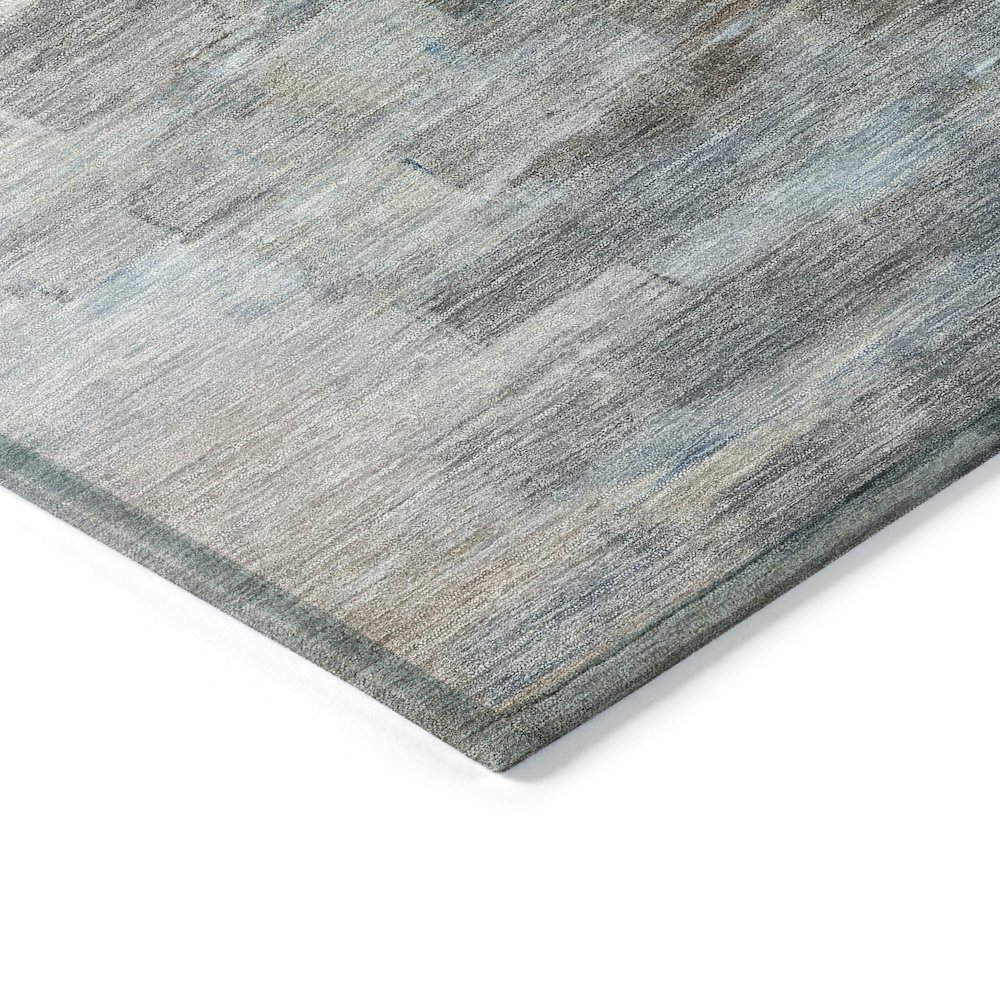 Machine Washable Indoor/Outdoor Chantille ACN2056 Blue 5' x 7'6" Rug. Picture 3
