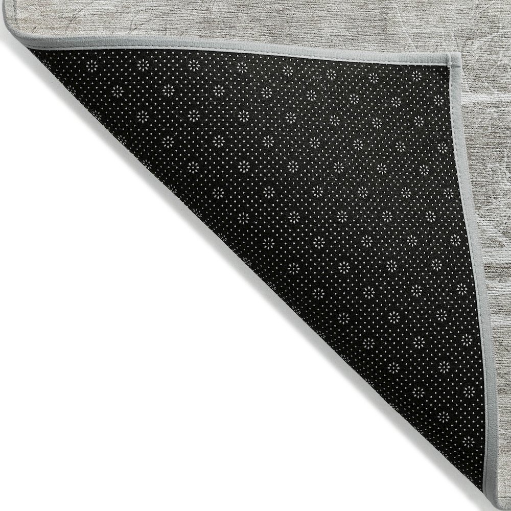 Machine Washable Indoor/Outdoor Chantille ACN2083 Silver 5' x 7'6" Rug. Picture 2