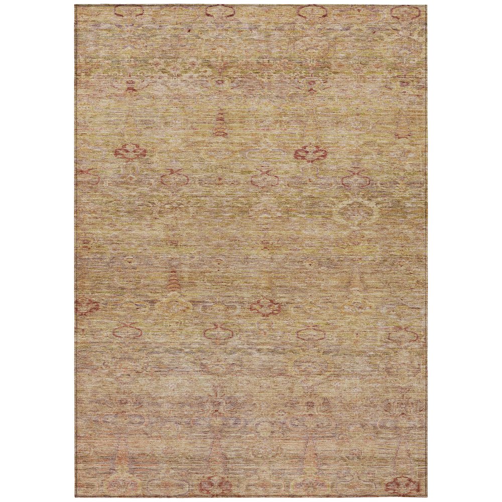 Machine Washable Indoor/Outdoor Chantille ACN2090 Coral 9' x 12' Rug. Picture 1