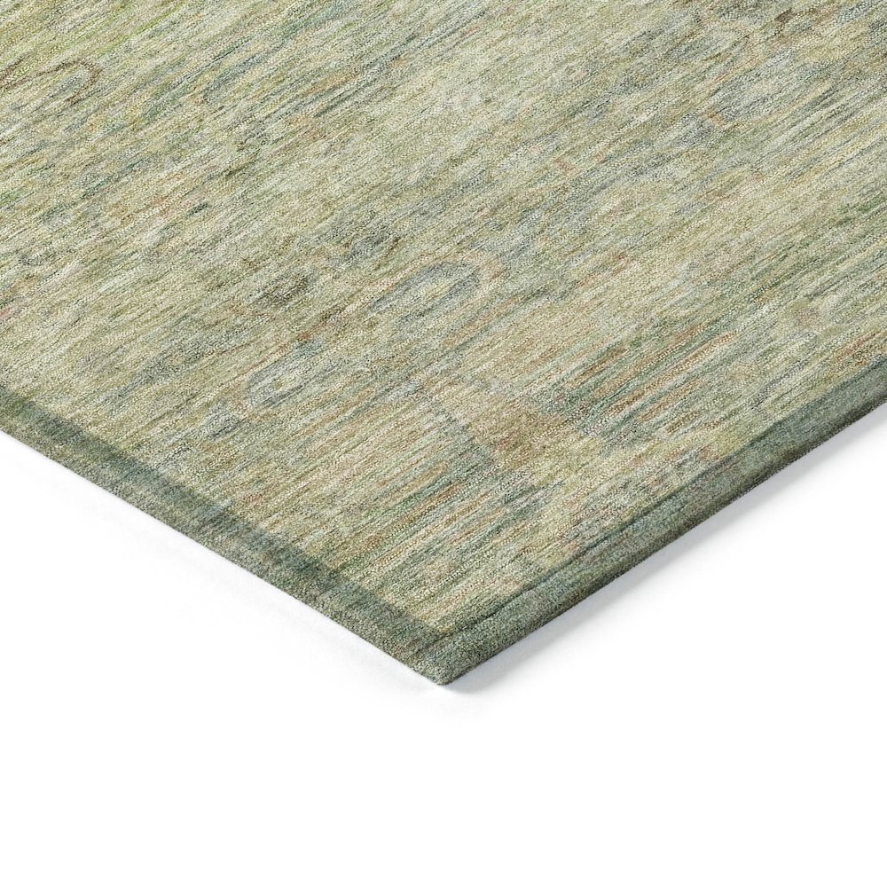 Machine Washable Indoor/Outdoor Chantille ACN2090 Green 5' x 7'6" Rug. Picture 3