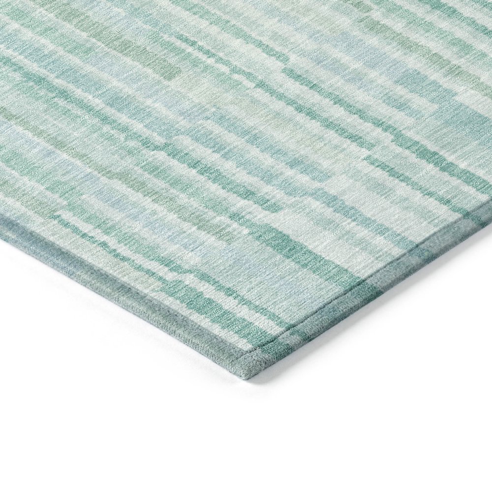 Machine Washable Indoor/Outdoor Chantille ACN2102 Turquoise 5' x 7'6" Rug. Picture 3
