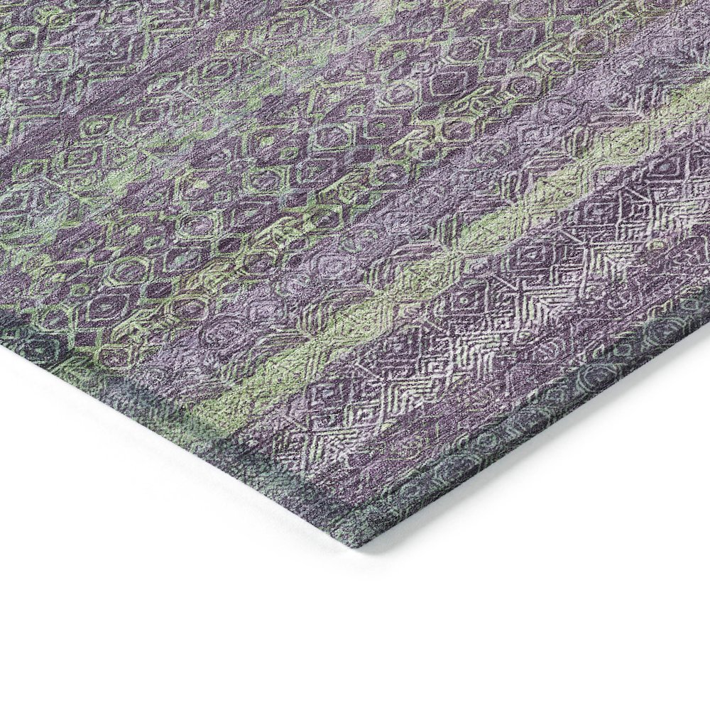 Machine Washable Indoor/Outdoor Chantille ACN2106 Purple 5' x 7'6" Rug. Picture 3